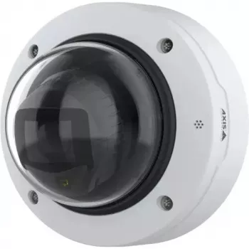 Câmara de segurança IP Dome AXIS P3287-LV — 2592×1944, CMOS 1/2.8 polegadas, 3–8,5 mm varifocal, rotação de 190°, interior/exterior, montagem em teto/parede
