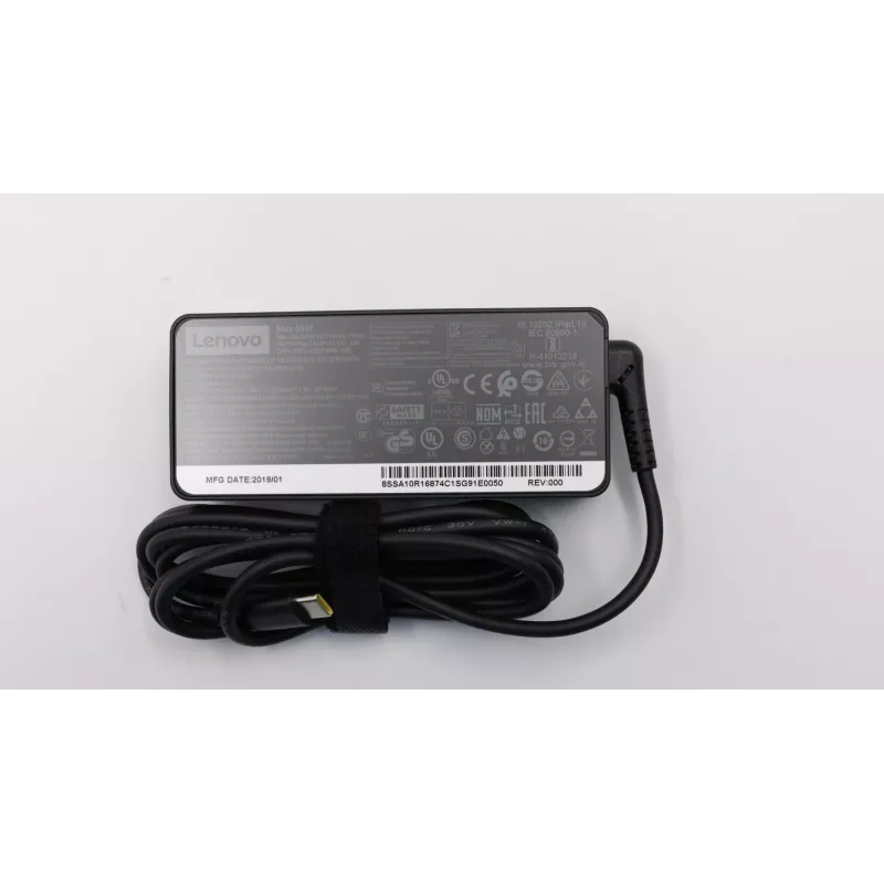 Fonte de alimentação Lenovo 02DL128 para interior 65 W preto