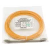 BlueOptics 050502K512000020M-BO Cabo de patch de fibra ótica duplex, LC/UPC para LC/UPC, OM3 50/125 µm, 20 m, bege
