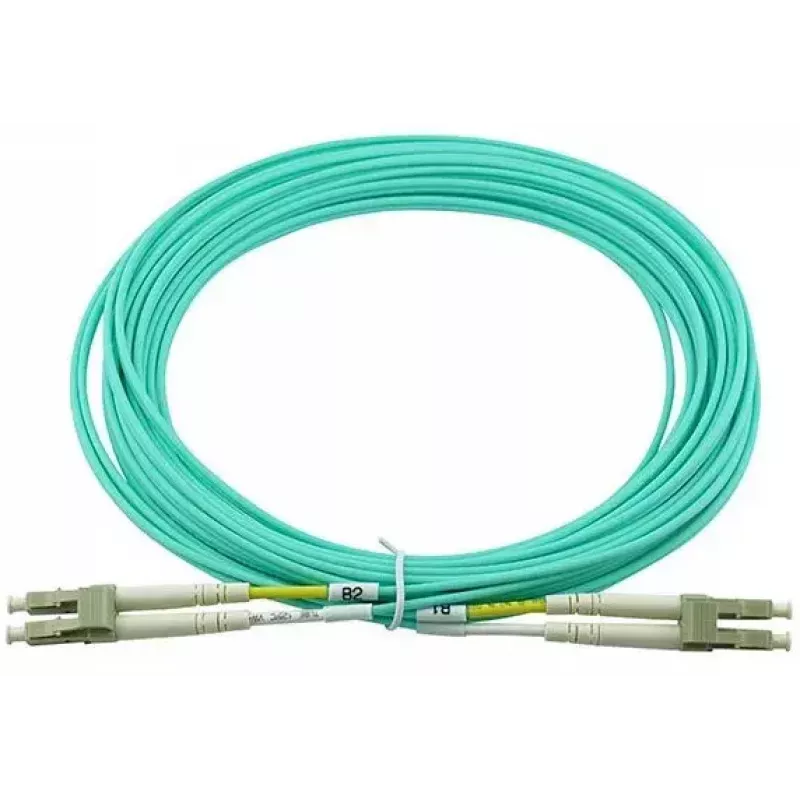 BlueOptics 050502T512000015M-BO Cabo de patch de fibra ótica duplex, LC/UPC para LC/UPC, OM3 50/125 µm, 15 m, bege