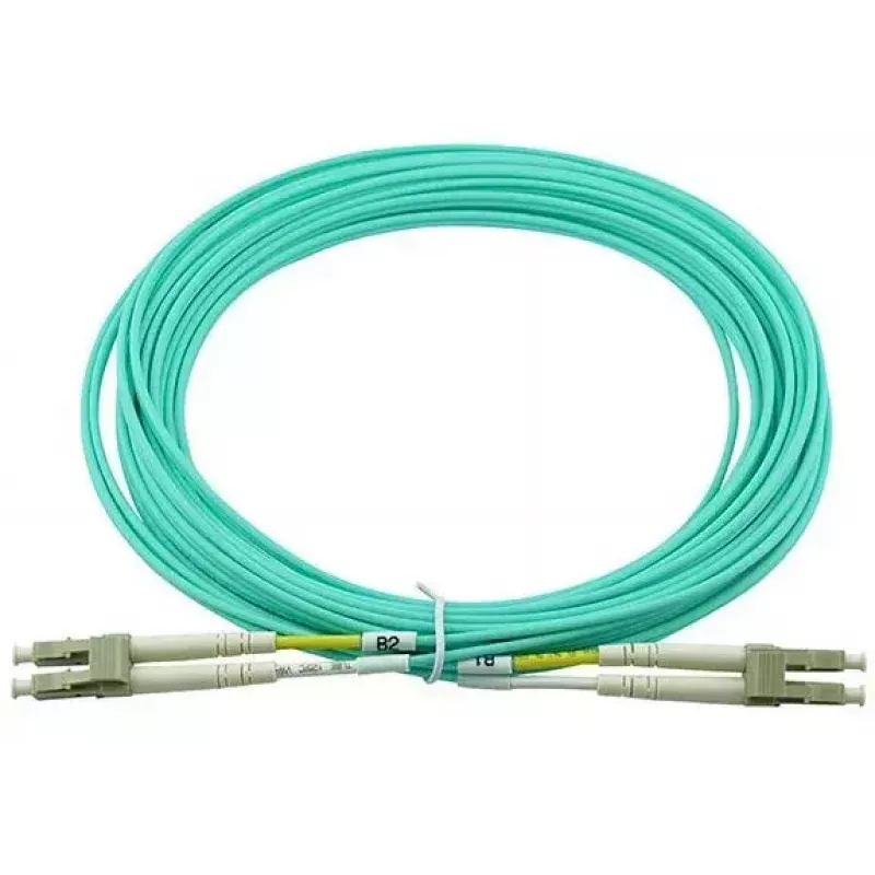 BlueOptics 050502T512000020M-BO Cabo de patch de fibra ótica duplex, LC/UPC para LC/UPC, OM3 50/125 µm, 20 m, bege