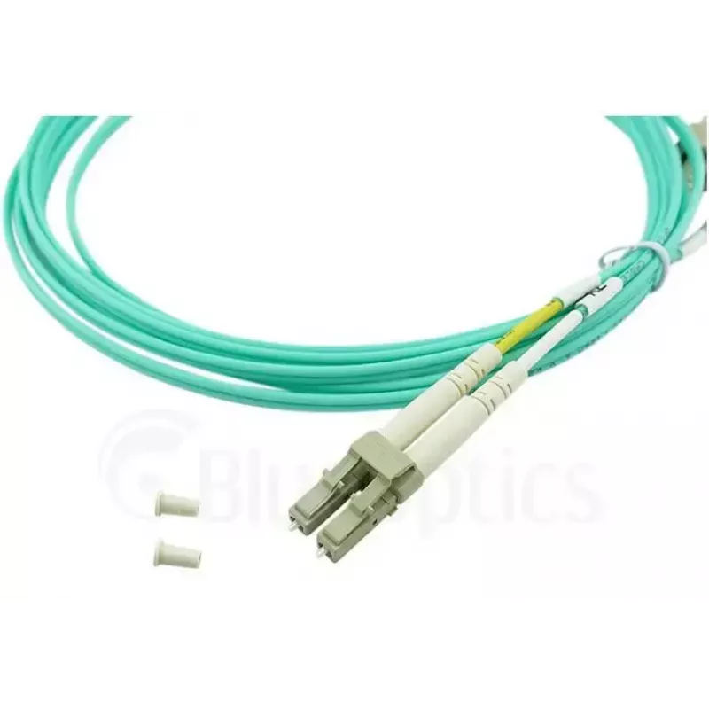 BlueOptics 050502T512000030M-BO Cabo de patch de fibra ótica duplex, LC/UPC para LC/UPC, OM3 50/125 µm, 30 m, bege