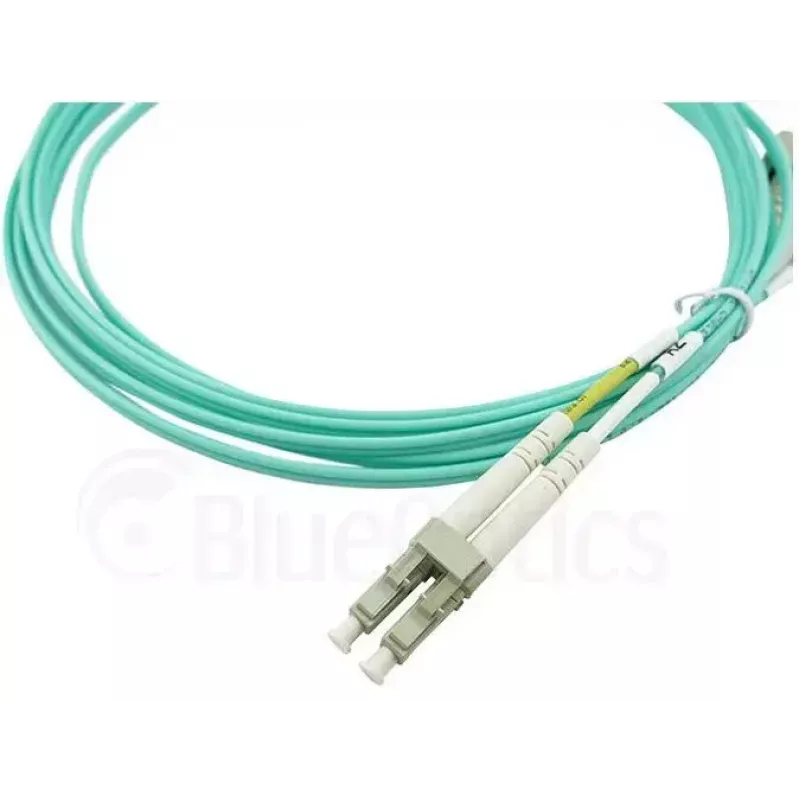 BlueOptics 055702K512000015M-BO Cabo de patch de fibra ótica duplex, LC/UPC para SC/UPC, OM3 50/125 µm, 15 m, bege