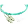 BlueOptics 055702K512000015M-BO Cabo de patch de fibra ótica duplex, LC/UPC para SC/UPC, OM3 50/125 µm, 15 m, bege