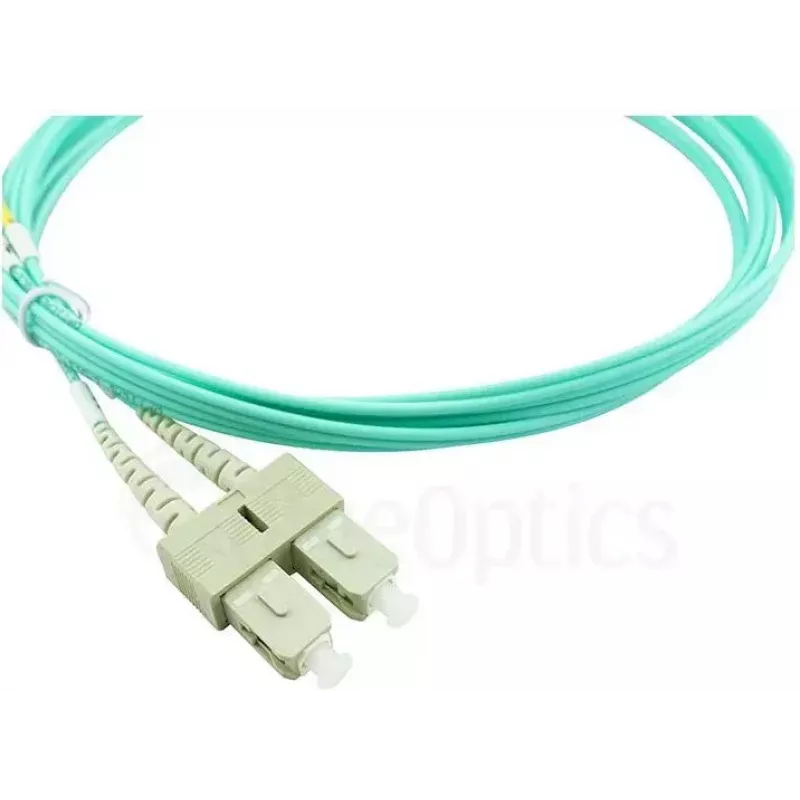 BlueOptics 055702K512000020M-BO Cabo de patch de fibra ótica duplex, LC/UPC para SC/UPC, OM3 50/125 µm, 20 m, bege