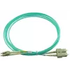 BlueOptics 055702K512000020M-BO Cabo de patch de fibra ótica duplex, LC/UPC para SC/UPC, OM3 50/125 µm, 20 m, bege