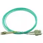 BlueOptics 055702K512000030M-BO Cabo de patch de fibra ótica duplex, LC/UPC para SC/UPC, OM3 50/125 µm, 30 m, bege