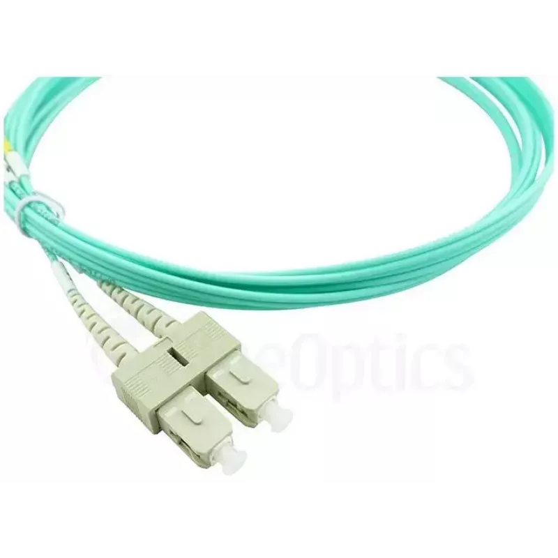 BlueOptics 055702K512000050M-BO Cabo de patch de fibra ótica duplex, LC/UPC para SC/UPC, OM3 50/125 µm, 50 m, bege