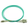 BlueOptics 055702K512000050M-BO Cabo de patch de fibra ótica duplex, LC/UPC para SC/UPC, OM3 50/125 µm, 50 m, bege