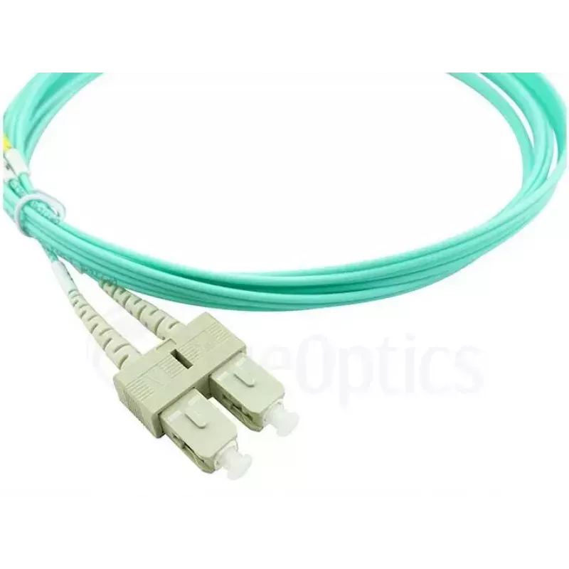 BlueOptics 055702T512000015M-BO cabo de patch de fibra ótica duplex, LC/UPC para SC/UPC, OM3 50/125 µm, 15 m, bege