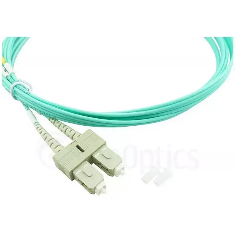 BlueOptics 055702T512000015M-BO cabo de patch de fibra ótica duplex, LC/UPC para SC/UPC, OM3 50/125 µm, 15 m, bege