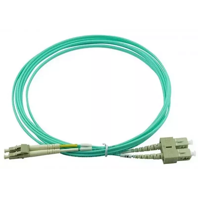 BlueOptics 055702T512000020M-BO Cabo de patch de fibra ótica duplex, LC/UPC para SC/UPC, OM3 50/125 µm, 20 m, bege