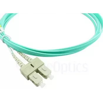 BlueOptics 055702T512000030M-BO Cabo de patch de fibra ótica duplex, LC/UPC para SC/UPC, OM3 50/125 µm, 30 m, bege