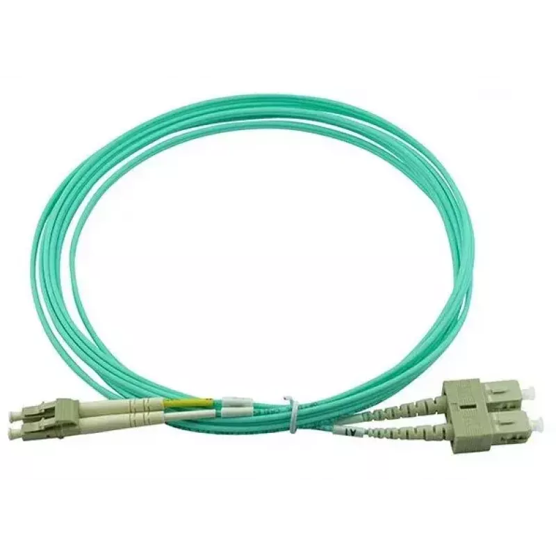 BlueOptics 055702T512000030M-BO Cabo de patch de fibra ótica duplex, LC/UPC para SC/UPC, OM3 50/125 µm, 30 m, bege