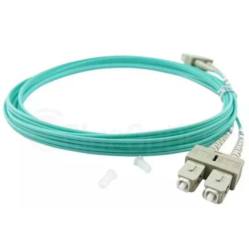 BlueOptics 055702T512000030M-BO Cabo de patch de fibra ótica duplex, LC/UPC para SC/UPC, OM3 50/125 µm, 30 m, bege