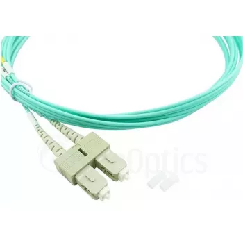 BlueOptics 055702T512000030M-BO Cabo de patch de fibra ótica duplex, LC/UPC para SC/UPC, OM3 50/125 µm, 30 m, bege