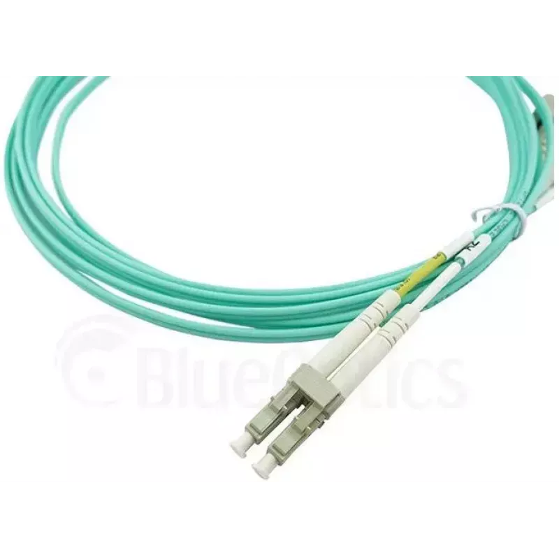 BlueOptics 055702T512000050M-BO Cabo de patch de fibra ótica duplex, LC/UPC para SC/UPC, OM3 50/125 µm, 50 m, bege
