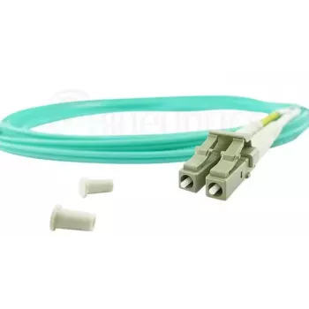 BlueOptics 055702T512000050M-BO Cabo de patch de fibra ótica duplex, LC/UPC para SC/UPC, OM3 50/125 µm, 50 m, bege