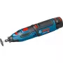 Bosch GRO 10.8 V-LI Professional Ferramenta rotativa sem fios, pinça de 3,2 mm, 2 baterias