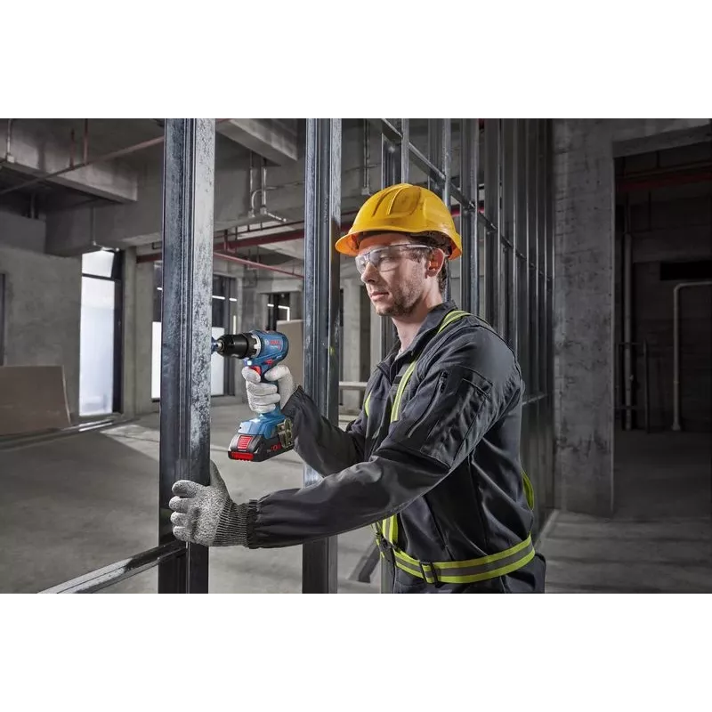Bosch GSR 18V-65 Professional berbequim aparafusador sem fios, 18 V, solo (sem bateria e carregador), L-BOXX, azul