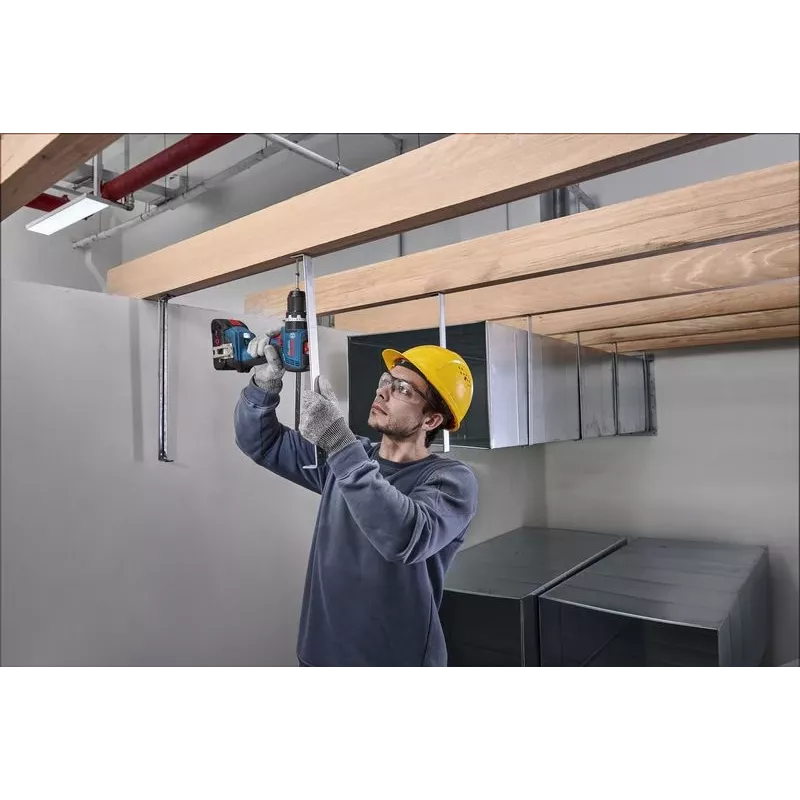 Bosch GSB 18V-65 Professional berbequim aparafusador de percussão sem fios, 18 V, Solo (sem bateria e carregador), L-BOXX, azul