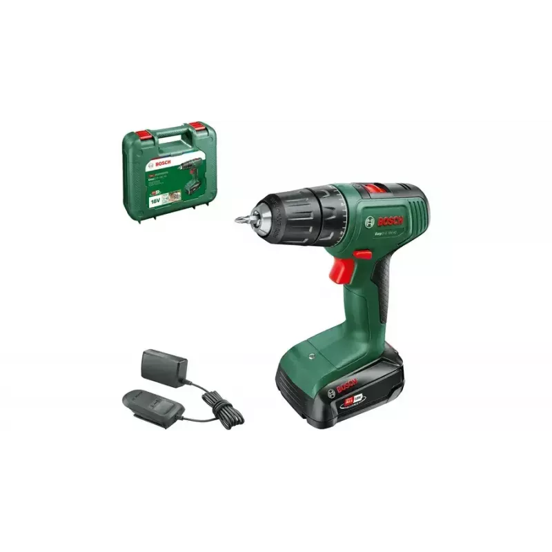Bosch EasyDrill 18V-40 1630 RPM sem chave 1,3 kg preto, verde