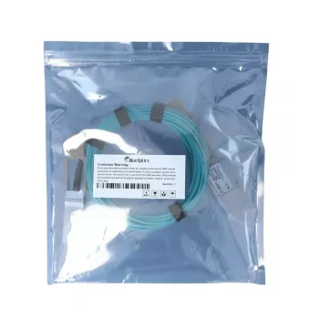 Cabo de fibra ótica InfiniBand BlueOptics 100G-QSFP28-AOC1M-BO 1 m aqua