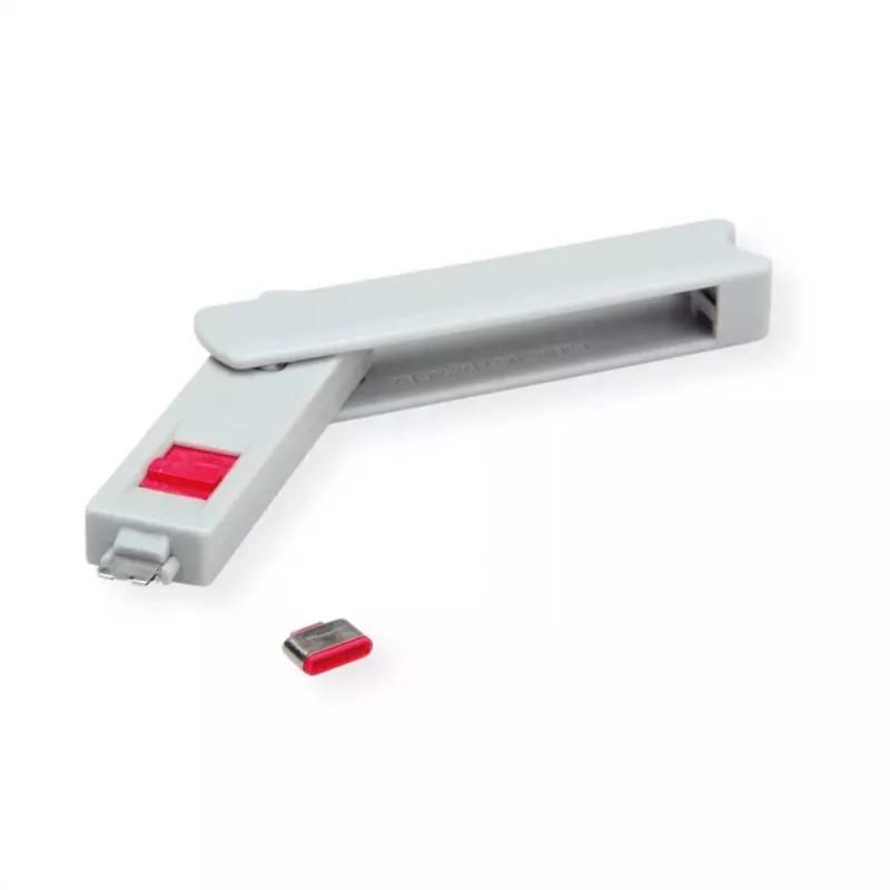 Chave para bloqueio de portas ROLINE 11.02.8333 USB Type-C cinzento 1 unid.