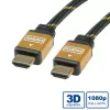 Cabo HDMI ROLINE GOLD High Speed com Ethernet, M/M, 7,5 m