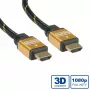 Cabo HDMI ROLINE GOLD High Speed com Ethernet, M/M, 7,5 m