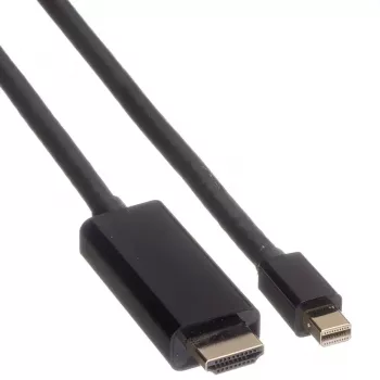 Cabo Mini DisplayPort ROLINE Mini DP-UHDTV M/M 1 m