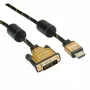 Cabo adaptador de vídeo ROLINE 11.04.5895 10 m HDMI DVI preto dourado