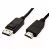 DisplayPort ROLINE 11.44.5782-10 HDTV preto