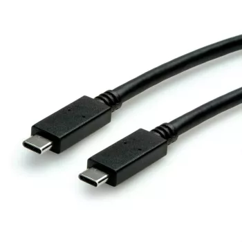 Cabo USB ROLINE verde 11.44.9056 USB 3.2 Gen 2 1 m USB C preto