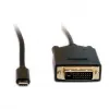 Adaptador de cabo de vídeo VALUE 11.99.5831 1 m USB C DVI preto