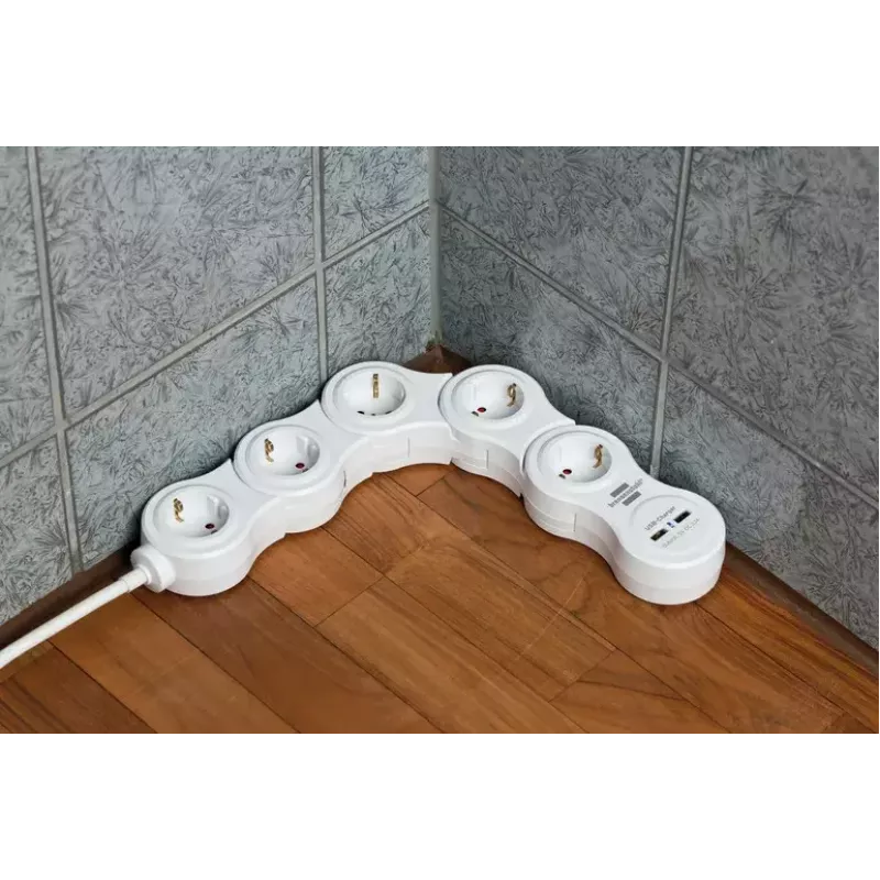 Régua de tomadas Brennenstuhl Vario 1,4 m 5 saídas CA interior