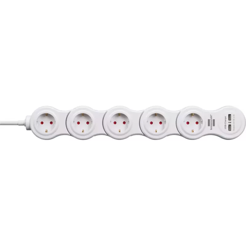 Régua de tomadas Brennenstuhl Vario 1,4 m 5 saídas CA interior