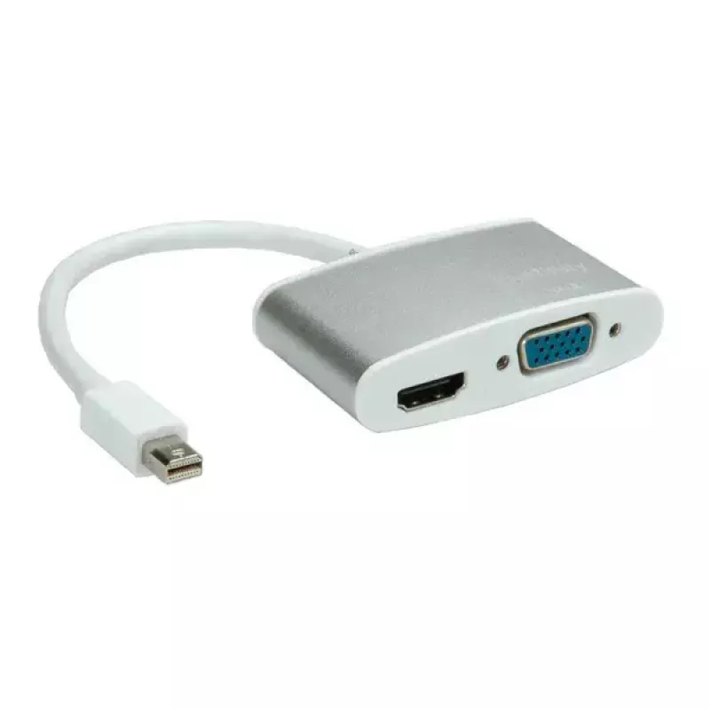 Adaptador Mini DisplayPort - HDMI/VGA ROLINE 12.03.3161