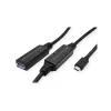 Cabo USB ROLINE 12.04.1066 USB 3.2 Gen 1 10m USB C USB A preto