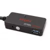 Hub USB ROLINE 3.2 Gen 1 4 portas com repetidor preto 10 m