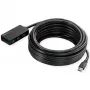 Hub USB ROLINE 3.2 Gen 1 4 portas com repetidor preto 10 m