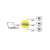 Adaptador de cabo de vídeo VALUE 12.99.1031 0,19 m USB Type-C 3 x HDMI preto