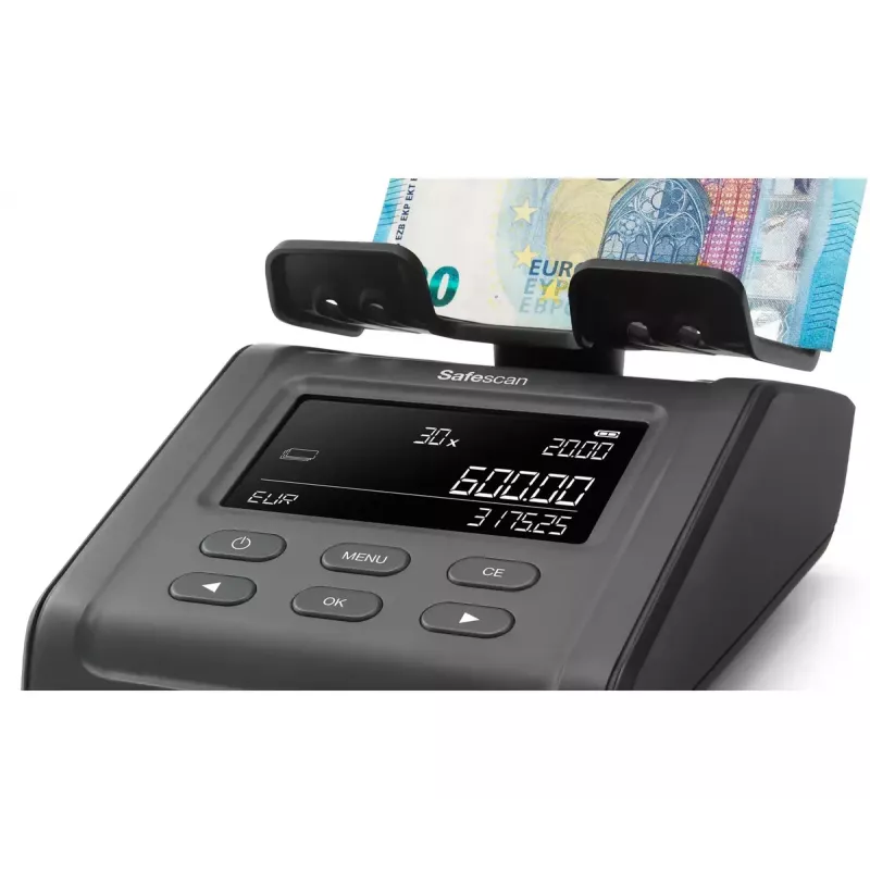 Máquina de contar moedas Safescan 6175, preto, LCD, AC 110-240V