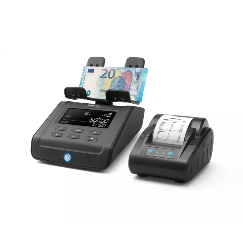 Máquina de contar moedas Safescan 6175, preto, LCD, AC 110-240V
