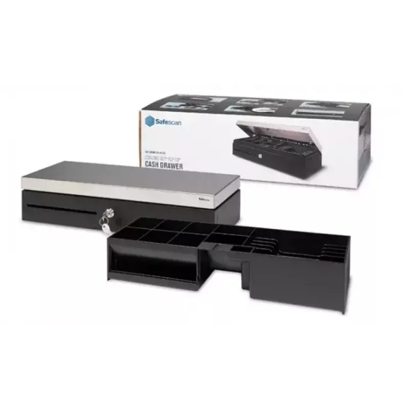 Safescan SD-4617S Gaveta de dinheiro com tampa basculante, preto/prata (132-0498)