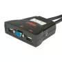 Comutador KVM ROLINE Star, 1 utilizador, 2 PCs, áudio, USB