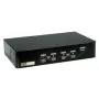 Comutador KVM ROLINE, 1 utilizador, 4 PCs, DisplayPort com hub USB