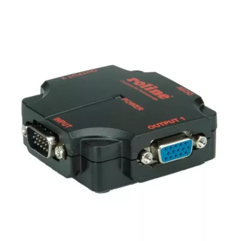 Splitter de vídeo VGA ROLINE 450 MHz, 2 vias