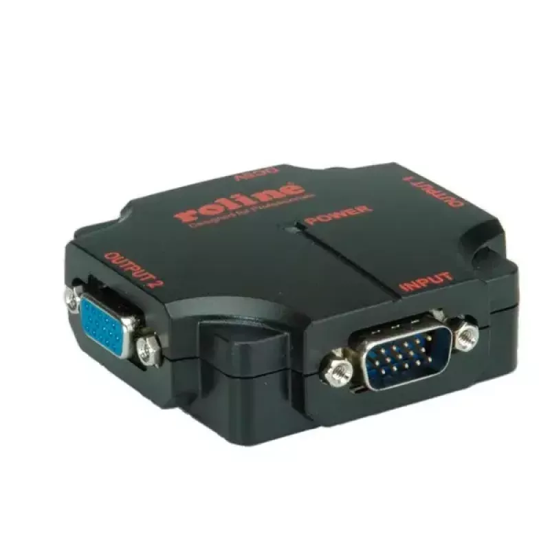 Splitter de vídeo VGA ROLINE 450 MHz, 2 vias
