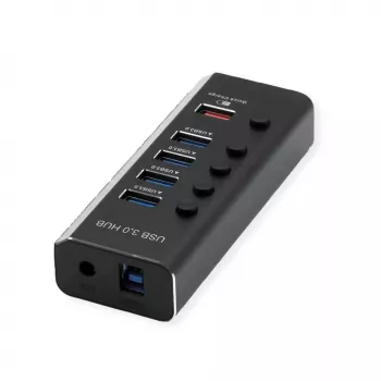 Hub USB ROLINE 3.2 Gen 1 14.02.5058 preto 5120 Mbit/s